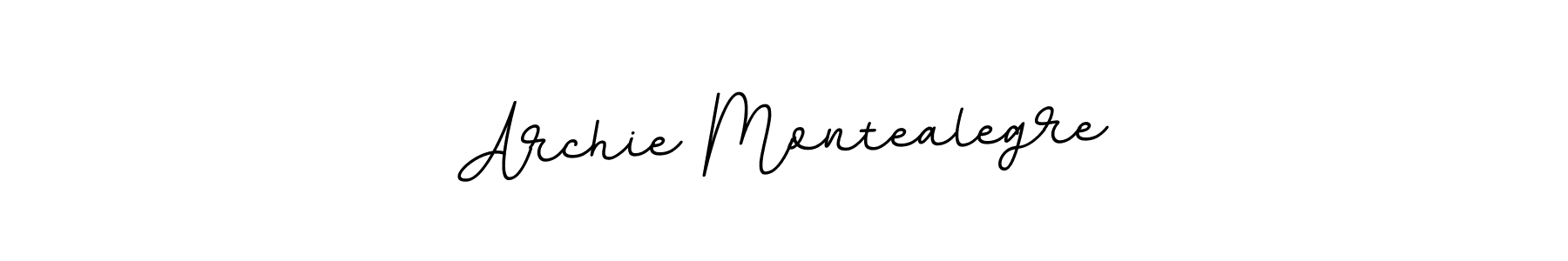 It looks lik you need a new signature style for name Archie Montealegre. Design unique handwritten (BallpointsItalic-DORy9) signature with our free signature maker in just a few clicks. Archie Montealegre signature style 11 images and pictures png