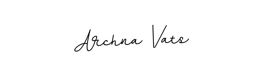 Use a signature maker to create a handwritten signature online. With this signature software, you can design (BallpointsItalic-DORy9) your own signature for name Archna Vats. Archna Vats signature style 11 images and pictures png