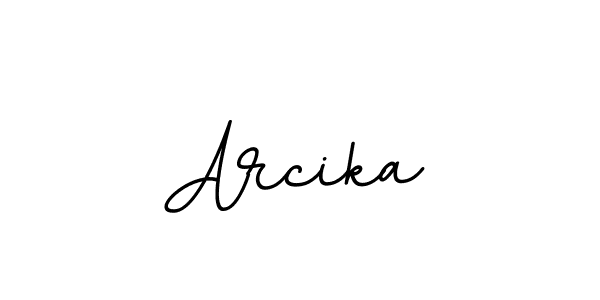 Arcika stylish signature style. Best Handwritten Sign (BallpointsItalic-DORy9) for my name. Handwritten Signature Collection Ideas for my name Arcika. Arcika signature style 11 images and pictures png