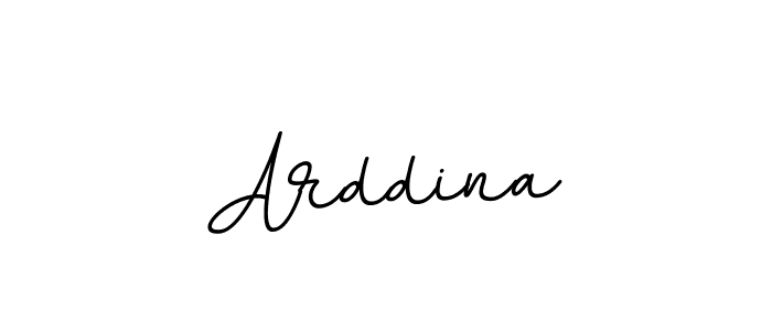 How to make Arddina name signature. Use BallpointsItalic-DORy9 style for creating short signs online. This is the latest handwritten sign. Arddina signature style 11 images and pictures png