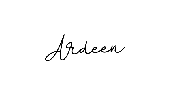 Use a signature maker to create a handwritten signature online. With this signature software, you can design (BallpointsItalic-DORy9) your own signature for name Ardeen. Ardeen signature style 11 images and pictures png