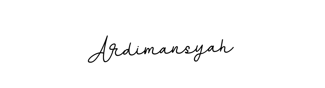 Make a beautiful signature design for name Ardimansyah. With this signature (BallpointsItalic-DORy9) style, you can create a handwritten signature for free. Ardimansyah signature style 11 images and pictures png