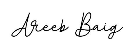 The BallpointsItalic-DORy9 typeface gives name Areeb Baig a refined look. Suitable for certificates, diplomas, and official verification. Areeb Baig signature style 11 images and pictures png
