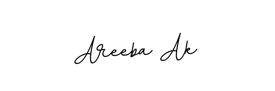 Design your own signature with our free online signature maker. With this signature software, you can create a handwritten (BallpointsItalic-DORy9) signature for name Areeba Ak. Areeba Ak signature style 11 images and pictures png