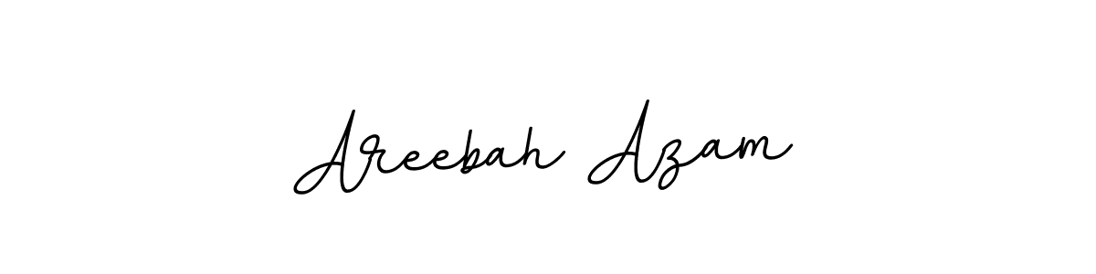 Make a beautiful signature design for name Areebah Azam. With this signature (BallpointsItalic-DORy9) style, you can create a handwritten signature for free. Areebah Azam signature style 11 images and pictures png