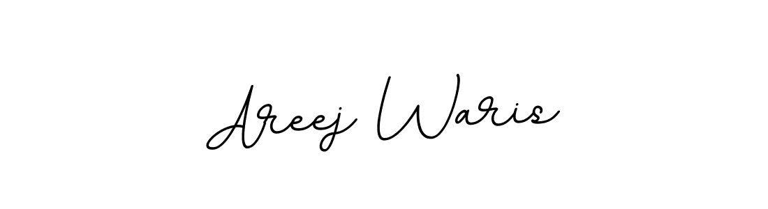 This is the best signature style for the Areej Waris name. Also you like these signature font (BallpointsItalic-DORy9). Mix name signature. Areej Waris signature style 11 images and pictures png