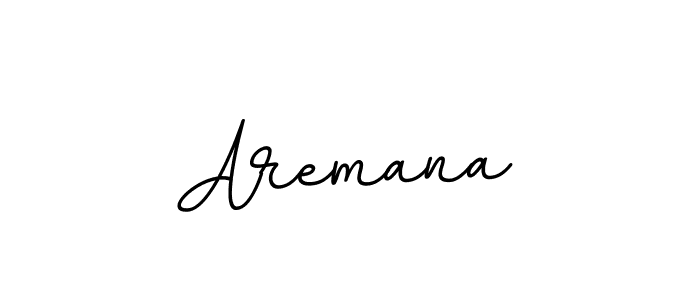 Use a signature maker to create a handwritten signature online. With this signature software, you can design (BallpointsItalic-DORy9) your own signature for name Aremana. Aremana signature style 11 images and pictures png