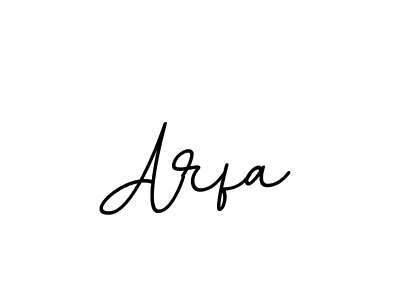Create a beautiful signature design for name Arfa. With this signature (BallpointsItalic-DORy9) fonts, you can make a handwritten signature for free. Arfa signature style 11 images and pictures png