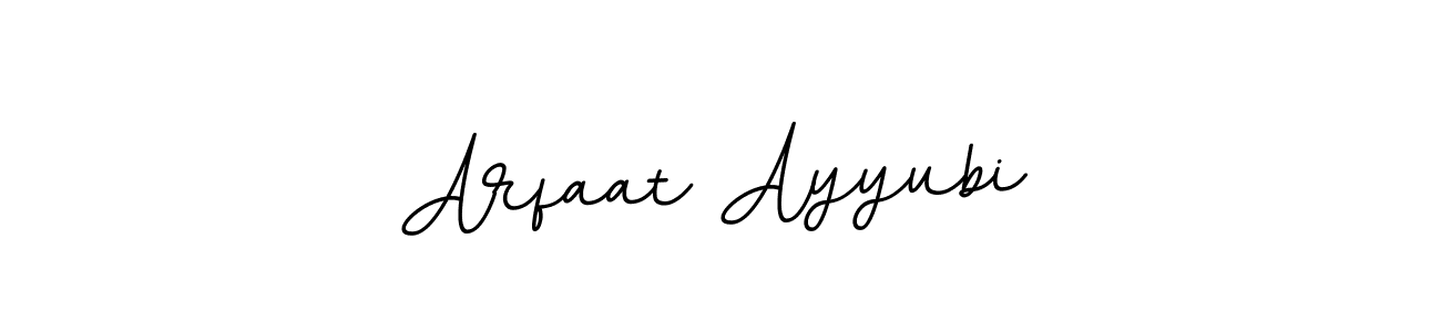 How to make Arfaat Ayyubi name signature. Use BallpointsItalic-DORy9 style for creating short signs online. This is the latest handwritten sign. Arfaat Ayyubi signature style 11 images and pictures png
