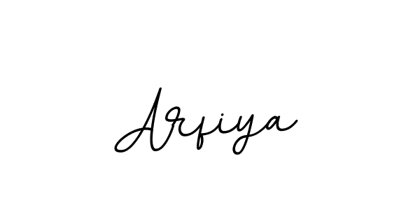 Make a beautiful signature design for name Arfiya. With this signature (BallpointsItalic-DORy9) style, you can create a handwritten signature for free. Arfiya signature style 11 images and pictures png