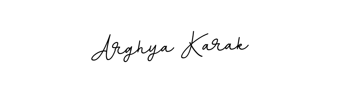 The best way (BallpointsItalic-DORy9) to make a short signature is to pick only two or three words in your name. The name Arghya Karak include a total of six letters. For converting this name. Arghya Karak signature style 11 images and pictures png
