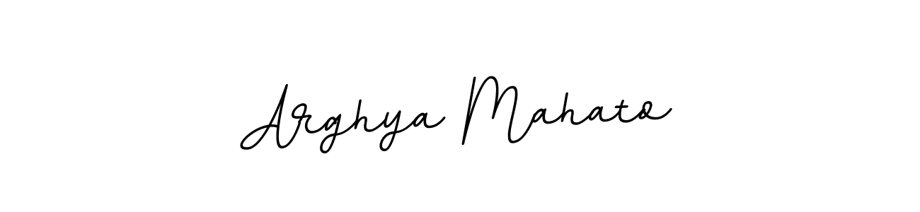 Make a beautiful signature design for name Arghya Mahato. With this signature (BallpointsItalic-DORy9) style, you can create a handwritten signature for free. Arghya Mahato signature style 11 images and pictures png
