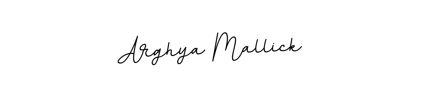 How to make Arghya Mallick name signature. Use BallpointsItalic-DORy9 style for creating short signs online. This is the latest handwritten sign. Arghya Mallick signature style 11 images and pictures png