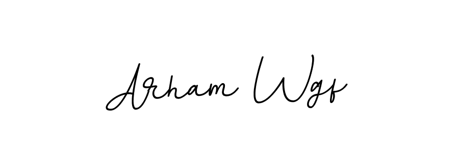 Similarly BallpointsItalic-DORy9 is the best handwritten signature design. Signature creator online .You can use it as an online autograph creator for name Arham Wgf. Arham Wgf signature style 11 images and pictures png