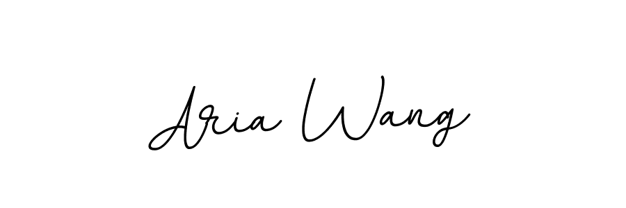 You should practise on your own different ways (BallpointsItalic-DORy9) to write your name (Aria Wang) in signature. don't let someone else do it for you. Aria Wang signature style 11 images and pictures png