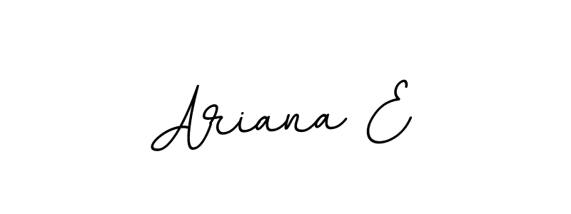 This is the best signature style for the Ariana E name. Also you like these signature font (BallpointsItalic-DORy9). Mix name signature. Ariana E signature style 11 images and pictures png