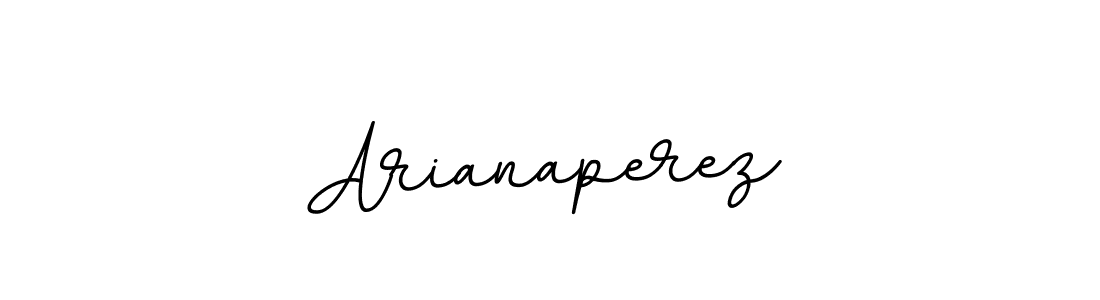 Make a beautiful signature design for name Arianaperez. With this signature (BallpointsItalic-DORy9) style, you can create a handwritten signature for free. Arianaperez signature style 11 images and pictures png