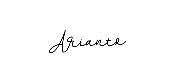How to make Arianto signature? BallpointsItalic-DORy9 is a professional autograph style. Create handwritten signature for Arianto name. Arianto signature style 11 images and pictures png