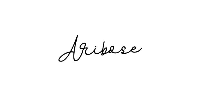 How to make Aribose name signature. Use BallpointsItalic-DORy9 style for creating short signs online. This is the latest handwritten sign. Aribose signature style 11 images and pictures png