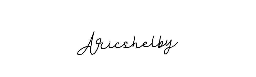 How to make Aricshelby name signature. Use BallpointsItalic-DORy9 style for creating short signs online. This is the latest handwritten sign. Aricshelby signature style 11 images and pictures png