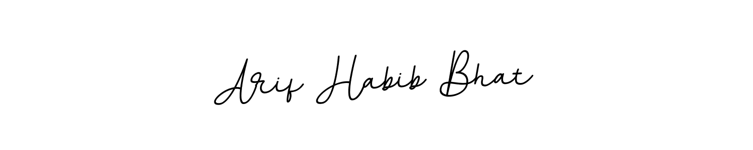 Use a signature maker to create a handwritten signature online. With this signature software, you can design (BallpointsItalic-DORy9) your own signature for name Arif Habib Bhat. Arif Habib Bhat signature style 11 images and pictures png