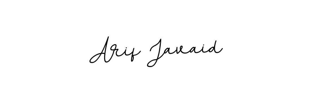 How to make Arif Javaid name signature. Use BallpointsItalic-DORy9 style for creating short signs online. This is the latest handwritten sign. Arif Javaid signature style 11 images and pictures png