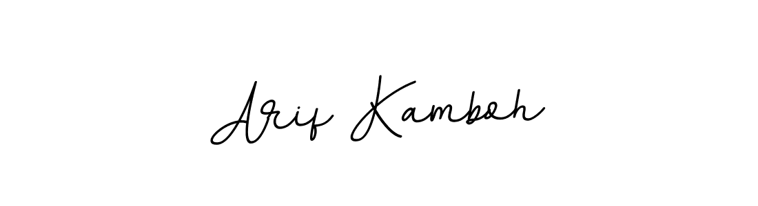 Arif Kamboh stylish signature style. Best Handwritten Sign (BallpointsItalic-DORy9) for my name. Handwritten Signature Collection Ideas for my name Arif Kamboh. Arif Kamboh signature style 11 images and pictures png