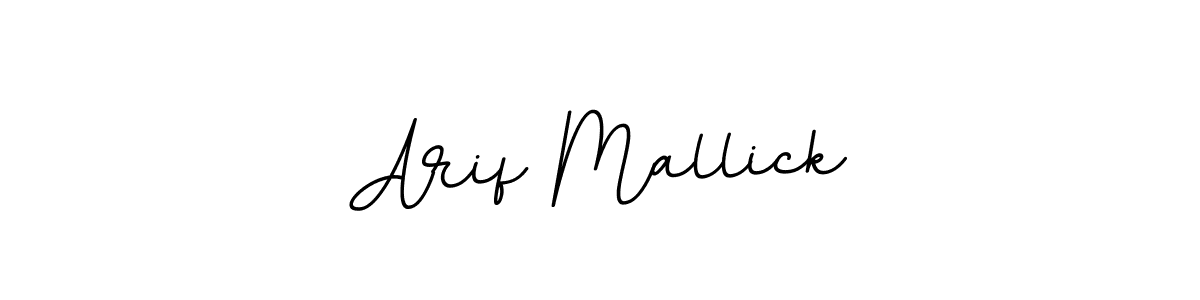 Design your own signature with our free online signature maker. With this signature software, you can create a handwritten (BallpointsItalic-DORy9) signature for name Arif Mallick. Arif Mallick signature style 11 images and pictures png