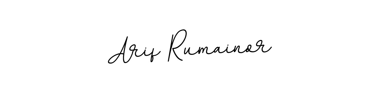 if you are searching for the best signature style for your name Arif Rumainor. so please give up your signature search. here we have designed multiple signature styles  using BallpointsItalic-DORy9. Arif Rumainor signature style 11 images and pictures png