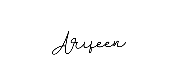 Create a beautiful signature design for name Arifeen. With this signature (BallpointsItalic-DORy9) fonts, you can make a handwritten signature for free. Arifeen signature style 11 images and pictures png