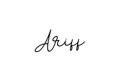 You should practise on your own different ways (BallpointsItalic-DORy9) to write your name (Ariff) in signature. don't let someone else do it for you. Ariff signature style 11 images and pictures png