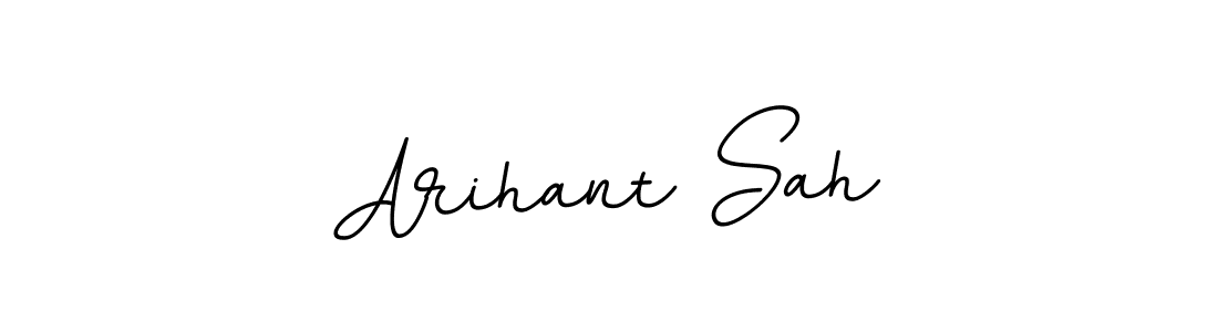 You should practise on your own different ways (BallpointsItalic-DORy9) to write your name (Arihant Sah) in signature. don't let someone else do it for you. Arihant Sah signature style 11 images and pictures png