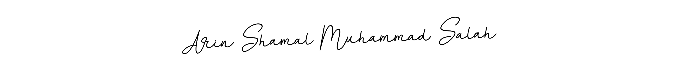 Make a beautiful signature design for name Arin Shamal Muhammad Salah. With this signature (BallpointsItalic-DORy9) style, you can create a handwritten signature for free. Arin Shamal Muhammad Salah signature style 11 images and pictures png