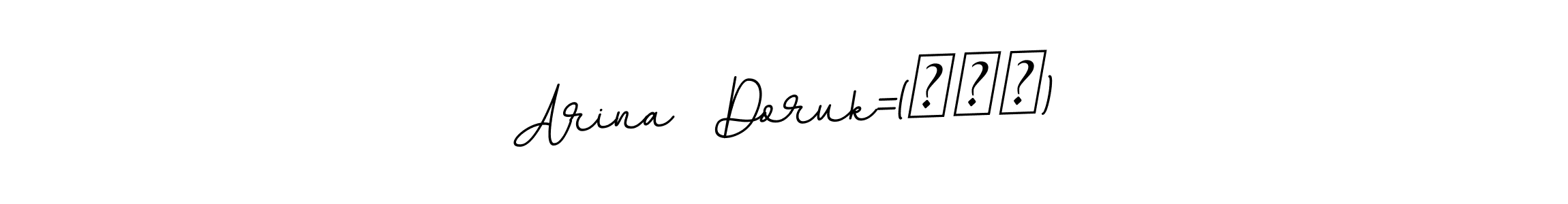 Make a beautiful signature design for name Arina  Doruk=(´▽｀). With this signature (BallpointsItalic-DORy9) style, you can create a handwritten signature for free. Arina  Doruk=(´▽｀) signature style 11 images and pictures png