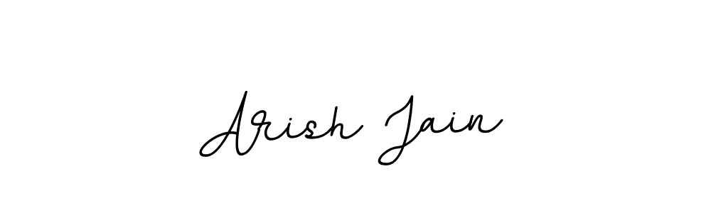 Make a beautiful signature design for name Arish Jain. With this signature (BallpointsItalic-DORy9) style, you can create a handwritten signature for free. Arish Jain signature style 11 images and pictures png