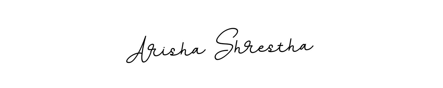 Design your own signature with our free online signature maker. With this signature software, you can create a handwritten (BallpointsItalic-DORy9) signature for name Arisha Shrestha. Arisha Shrestha signature style 11 images and pictures png