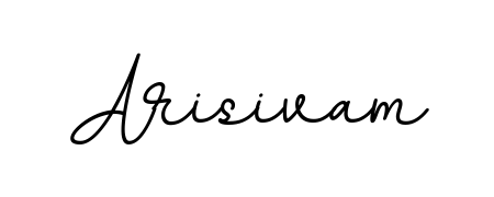 Personalize your online presence with Arisivam signature rendered in elegant BallpointsItalic-DORy9 font. Great for website footers and blogs. Arisivam signature style 11 images and pictures png