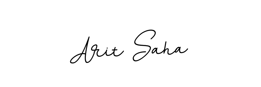 Make a beautiful signature design for name Arit Saha. With this signature (BallpointsItalic-DORy9) style, you can create a handwritten signature for free. Arit Saha signature style 11 images and pictures png