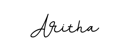 Stand out with a creative autograph for Aritha. The BallpointsItalic-DORy9 styling blends modern aesthetics with classic signature flourishes. Aritha signature style 11 images and pictures png