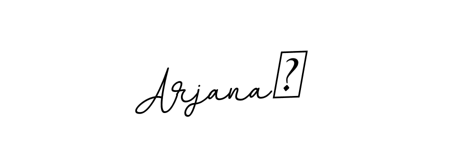 Arjana♡ stylish signature style. Best Handwritten Sign (BallpointsItalic-DORy9) for my name. Handwritten Signature Collection Ideas for my name Arjana♡. Arjana♡ signature style 11 images and pictures png