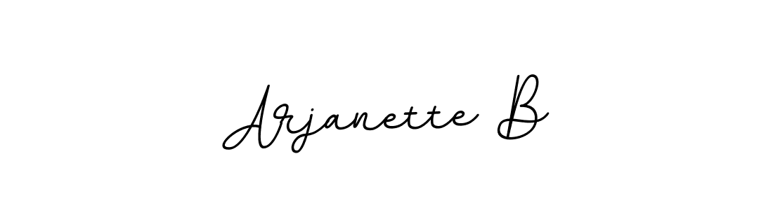 Create a beautiful signature design for name Arjanette B. With this signature (BallpointsItalic-DORy9) fonts, you can make a handwritten signature for free. Arjanette B signature style 11 images and pictures png