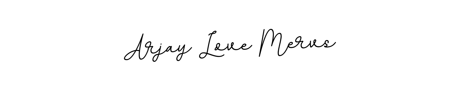 How to make Arjay Love Mervs name signature. Use BallpointsItalic-DORy9 style for creating short signs online. This is the latest handwritten sign. Arjay Love Mervs signature style 11 images and pictures png