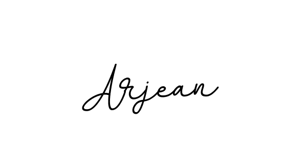 Make a beautiful signature design for name Arjean. With this signature (BallpointsItalic-DORy9) style, you can create a handwritten signature for free. Arjean signature style 11 images and pictures png