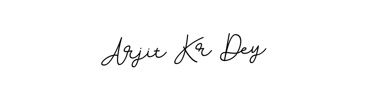 How to make Arjit Kr Dey name signature. Use BallpointsItalic-DORy9 style for creating short signs online. This is the latest handwritten sign. Arjit Kr Dey signature style 11 images and pictures png