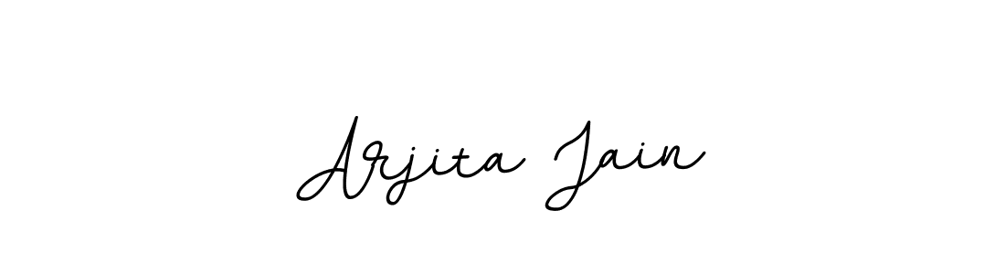 The best way (BallpointsItalic-DORy9) to make a short signature is to pick only two or three words in your name. The name Arjita Jain include a total of six letters. For converting this name. Arjita Jain signature style 11 images and pictures png