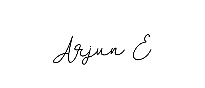 You should practise on your own different ways (BallpointsItalic-DORy9) to write your name (Arjun E) in signature. don't let someone else do it for you. Arjun E signature style 11 images and pictures png