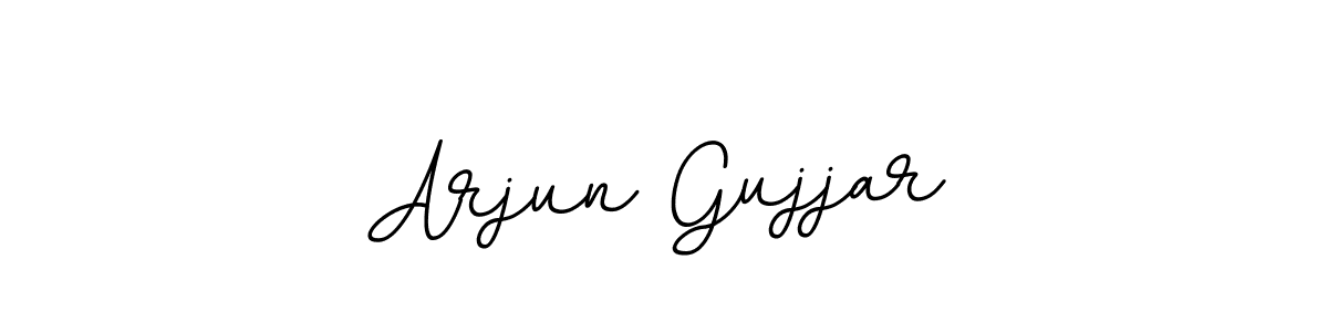 Use a signature maker to create a handwritten signature online. With this signature software, you can design (BallpointsItalic-DORy9) your own signature for name Arjun Gujjar. Arjun Gujjar signature style 11 images and pictures png