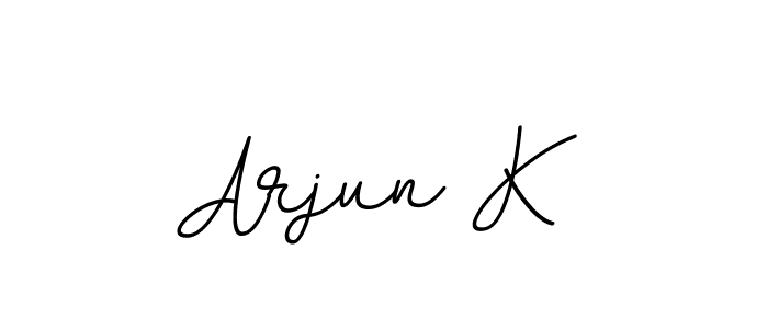 Similarly BallpointsItalic-DORy9 is the best handwritten signature design. Signature creator online .You can use it as an online autograph creator for name Arjun K. Arjun K signature style 11 images and pictures png