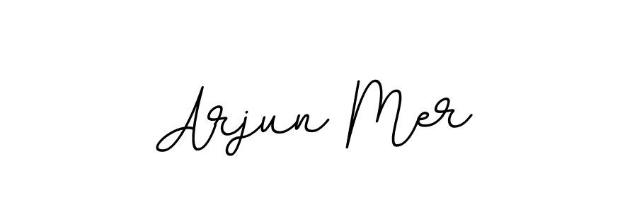 How to make Arjun Mer name signature. Use BallpointsItalic-DORy9 style for creating short signs online. This is the latest handwritten sign. Arjun Mer signature style 11 images and pictures png