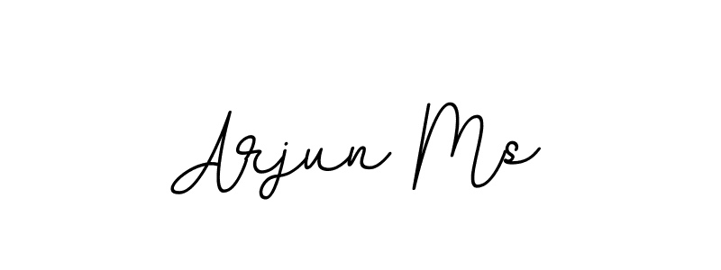 Make a beautiful signature design for name Arjun Ms. With this signature (BallpointsItalic-DORy9) style, you can create a handwritten signature for free. Arjun Ms signature style 11 images and pictures png